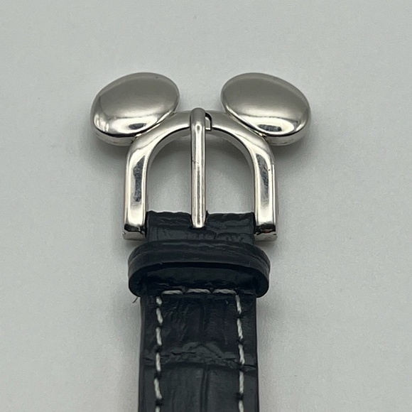 Disney Vintage Happy Minnie Mouse Red Stone Ears Watch Working - Picture 9 of 9